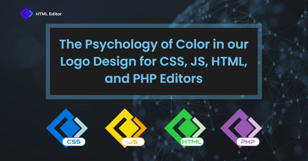 The Psychology of Color in our Logo Design for CSS, JS, HTML, and PHP Editors Online HTML