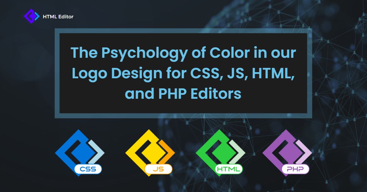 The Psychology of Color in our Logo Design for CSS, JS, HTML, and PHP Editors