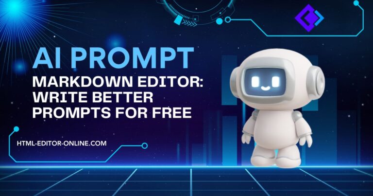 AI prompt markdown editor