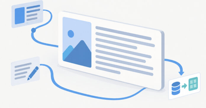Illustration of a flex card fixing long URL overflow using min-width 0 and overflow-wrap