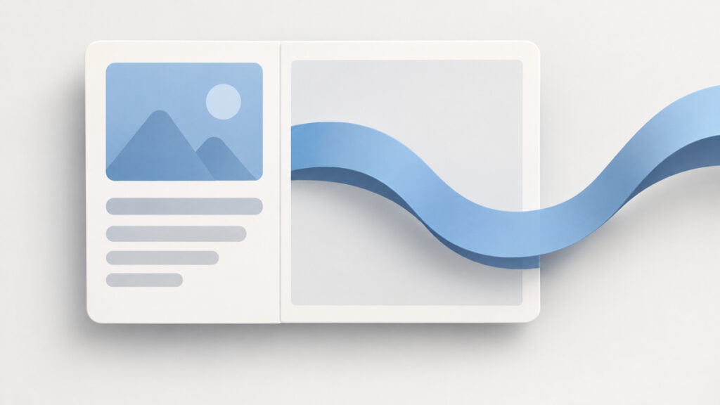 Illustration of a flex card layout with a long URL text spilling past its boundary